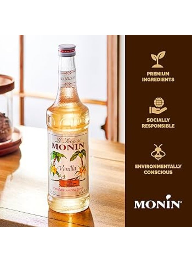 Monin Sugar Free Vanilla Syrup 700ml  Zero Calorie Flavored Drink Syrup for Coffee, Cocktails & Desserts - Image 3